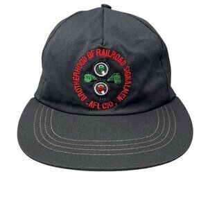 Brotherhood of Railroad Signalmen AFL-CIO Vintage Snapback Hat Cap Dad USA Made